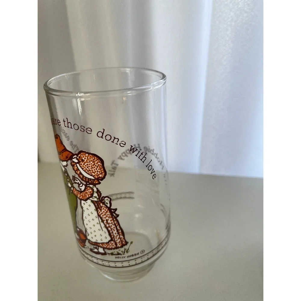 Holly Hobbie Coca Cola Glasses Set‎ of 2 Vintage Limited Edition Collectible